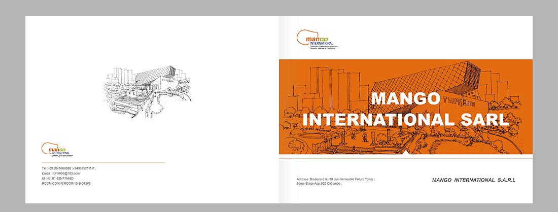 個(gè)性畫冊設(shè)計(jì)，非洲MANGO房地產(chǎn)公司畫冊-1